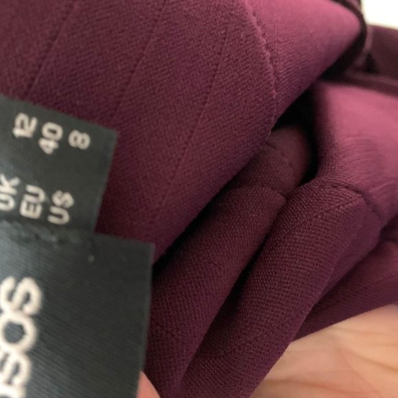 Women's Burgundy Dress Size US 8 asos - Picture 2 of 2